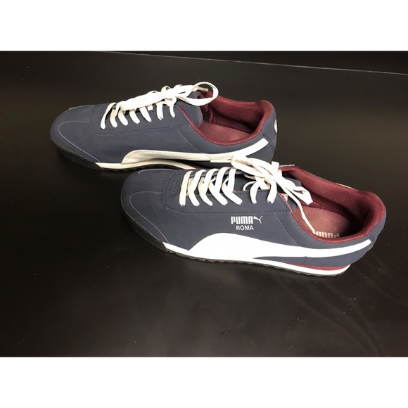 ♥️ Navy Blue & Maroon Puma Roma ♥️ - Picture 8 of 10